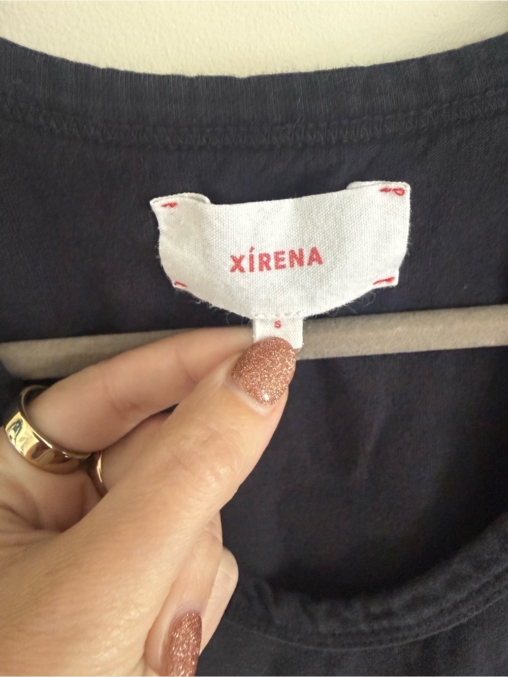 Xirena 100% cotton Laila Tee in Black, size small